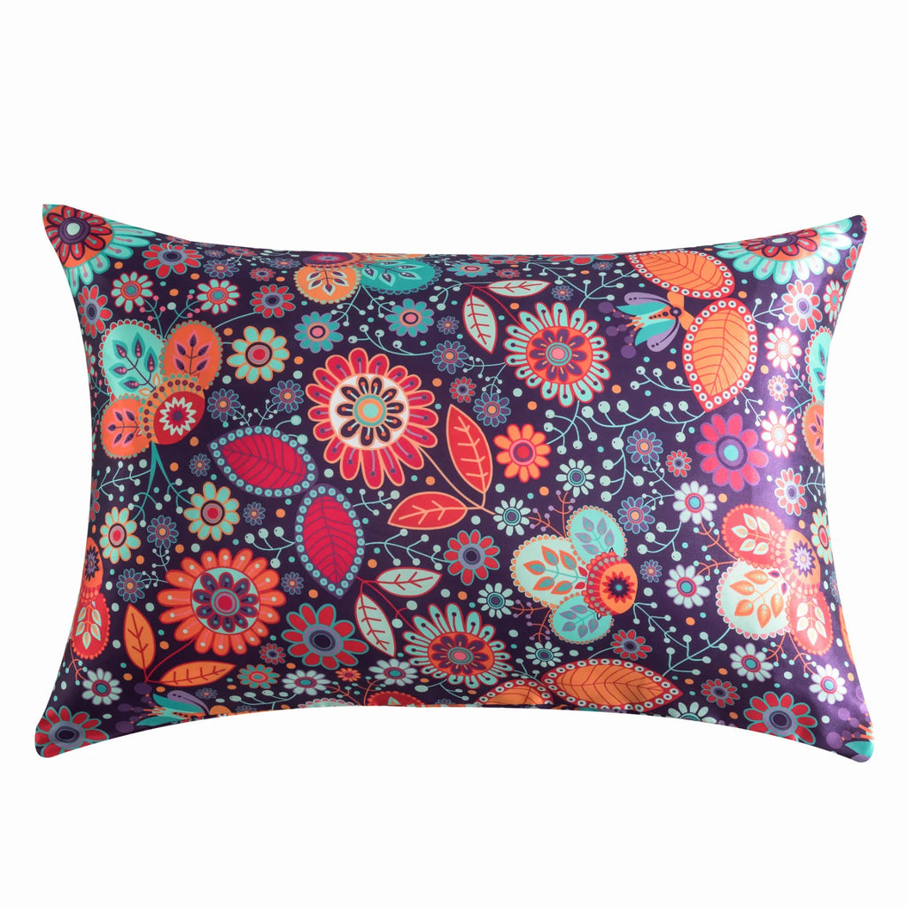 Funda de almohada de satén para pelo y piel, juego de 2 fundas de almohada con estampado de leopardo gris, fundas de almohada de satén de seda con cierre de sobre