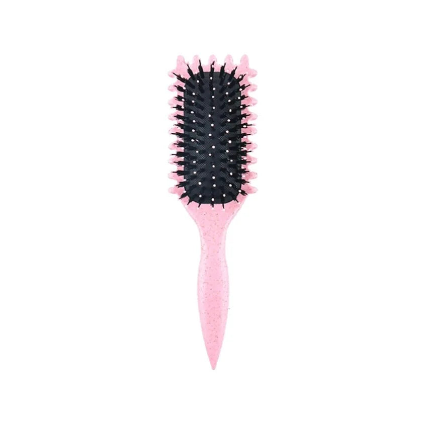 1 Uds. Cepillo de estilismo de definición de cabello rizado, cepillo de pelo para eliminación de arrugas, peine de pelo rizado húmedo enredado, herramienta de estilismo para cabello rizado