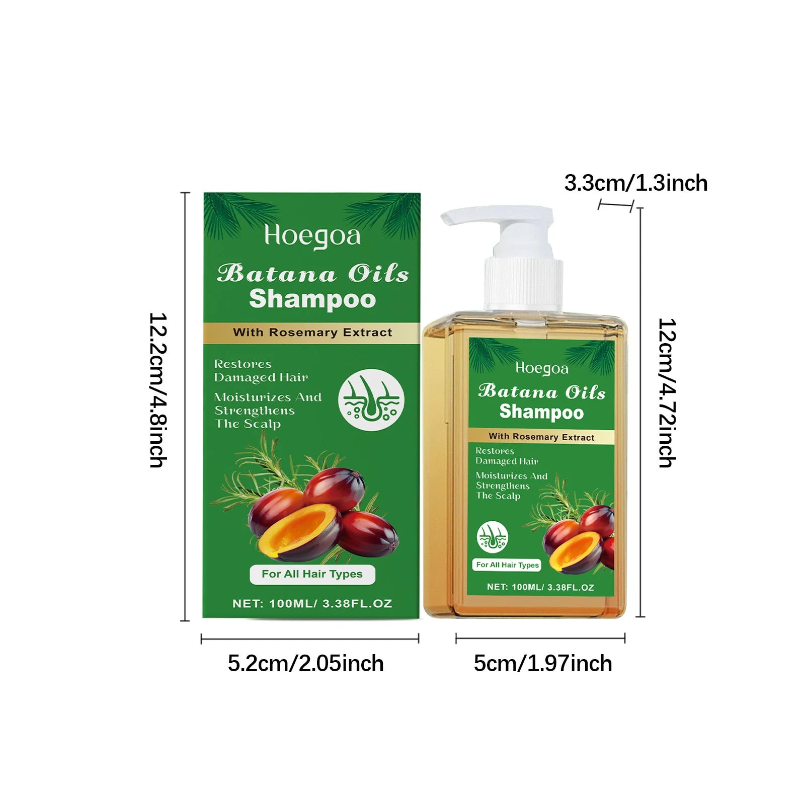Champú Batana puro para fortalecer el cabello, crema hidratante para restaurar el cabello dañado y frágil, antipérdida, mejora la caspa, cuidado del Control del aceite del cuero cabelludo