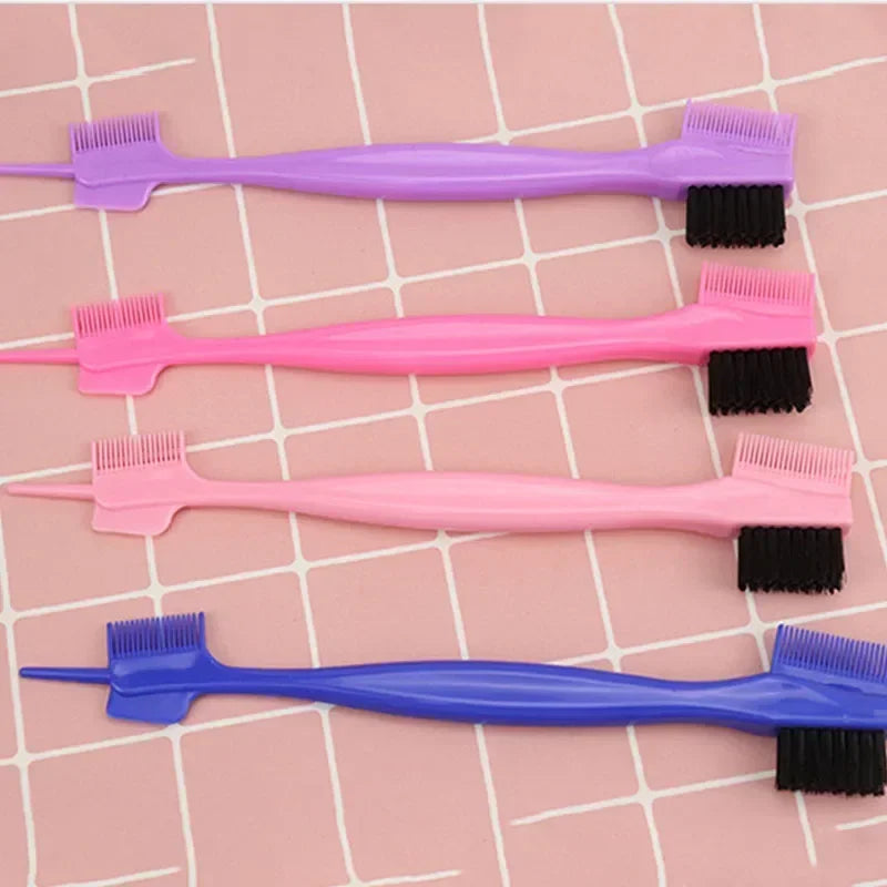 Cepillo para el cuidado del cabello del bebé, peine de doble cara 3 en 1, cepillo de Control de bordes para peluquería de bebé, peine para el cuidado del cabello, cepillos, herramientas de belleza