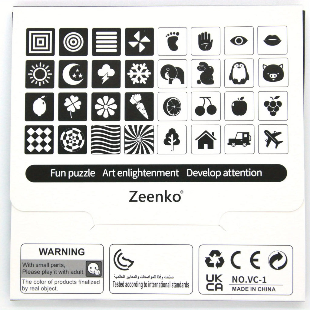 TARJETAS VISUALES Tarjeta de entrenamiento de educación temprana para bebés Estimulación visual para bebés Tarjeta en blanco y negro Seguimiento Tarjeta de color Laraca