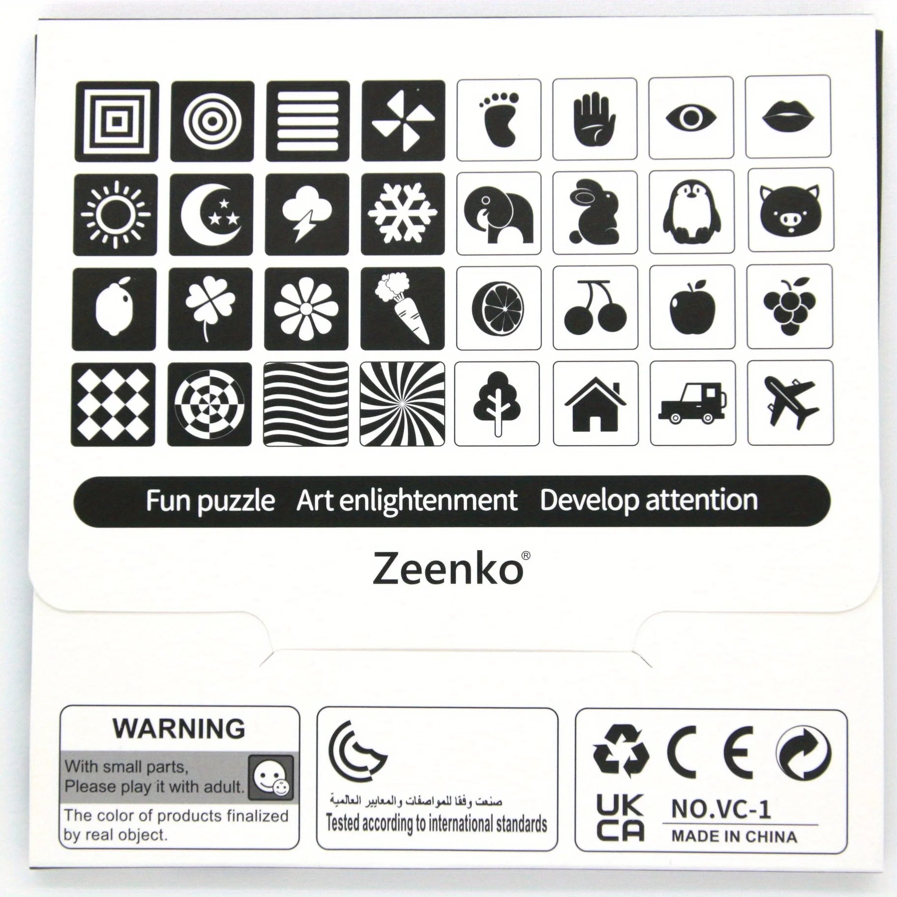 TARJETAS VISUALES Tarjeta de entrenamiento de educación temprana para bebés Estimulación visual para bebés Tarjeta en blanco y negro Seguimiento Tarjeta de color Laraca