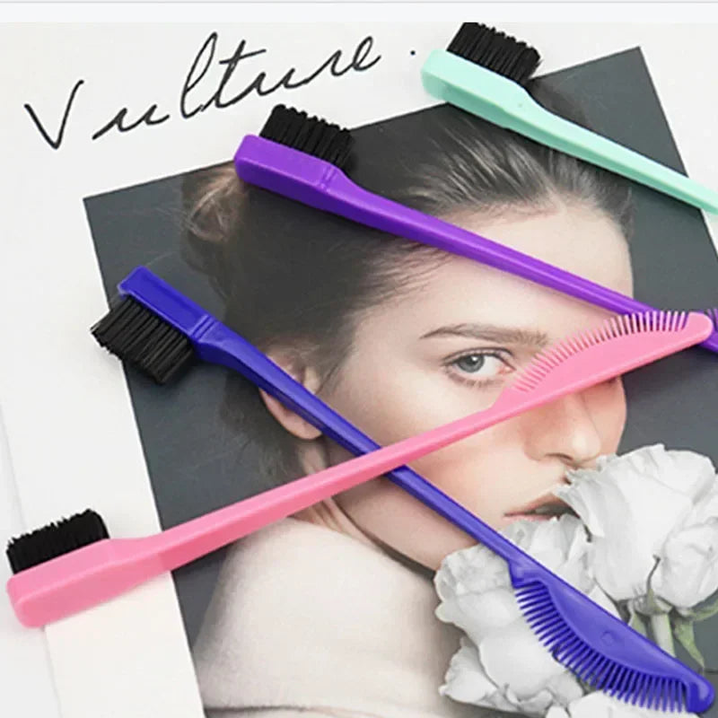 Cepillo para el cuidado del cabello del bebé, peine de doble cara 3 en 1, cepillo de Control de bordes para peluquería de bebé, peine para el cuidado del cabello, cepillos, herramientas de belleza