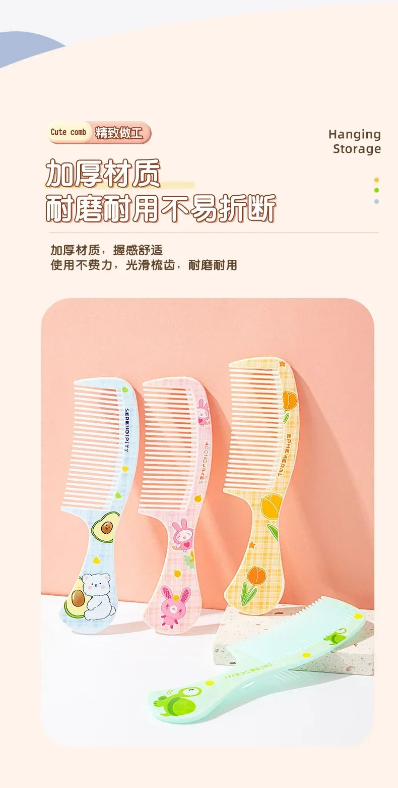 Cepillo de pelo portátil sin enredos para bebé, herramientas para el cuidado de la salud, peines para niños, lindo Conejo, oso, peine para niños, accesorios para niñas