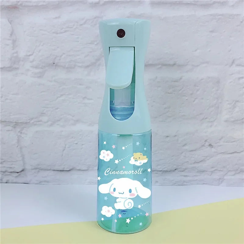 Botella pulverizadora de dibujos animados de Hello Kitty Sanrio, 200ml, bonita melodía Kuromi, gran capacidad, alta presión, pulverizador de hidratación continua, Juguetes
