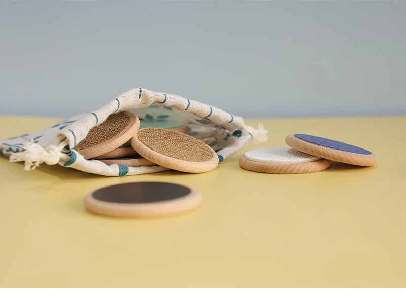 Juguetes sensoriales Montessori para niños, tablero táctil, juego a juego, clasificación táctil, cognición de Color, entrenamiento de memoria, juguetes para niños