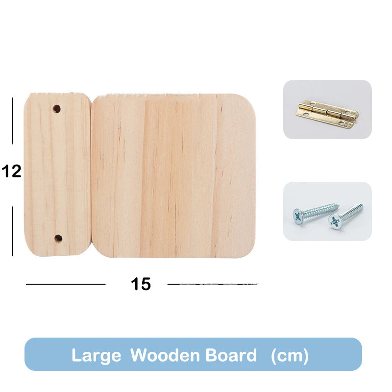 Accesorios de tablero ocupado, pieza de juguete DIY, juguetes de madera, cerraduras de Metal, hebilla de cuero, juegos educativos Montessori, desarrollo intelectual