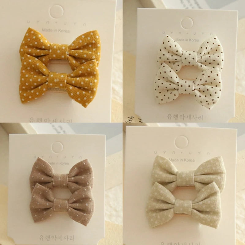 Pinzas para el pelo para niños, tocados hechos a mano, accesorios para el cabello de bebé, lazos de Clip de tela de cobertura completa para niñas