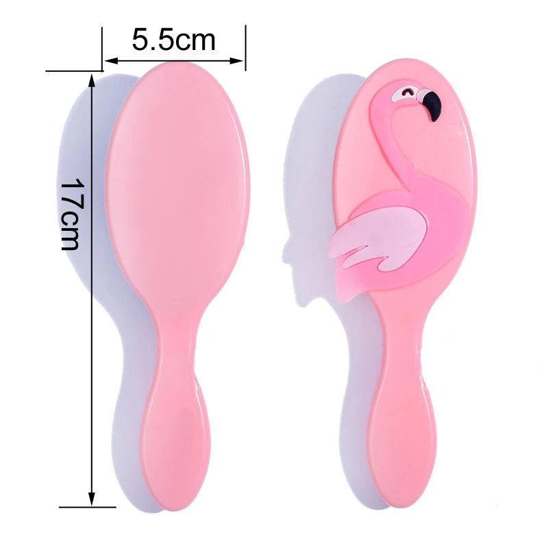 Peine de Color caramelo para niña y mujer, cepillo de masaje del cuero cabelludo, cepillo de desenredar rizado húmedo, cepillo de pelo rosa para bebé