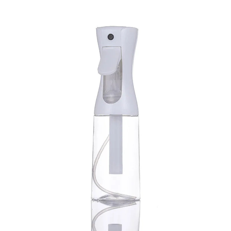 Botella recargable con pulverizador continuo de 200/300/500ml para botella, producto para peinar el cabello rizado, planta, peluquero, botella pulverizadora de niebla fina