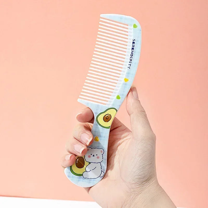 Cepillo de pelo portátil sin enredos para bebé, herramientas para el cuidado de la salud, peines para niños, lindo Conejo, oso, peine para niños, accesorios para niñas