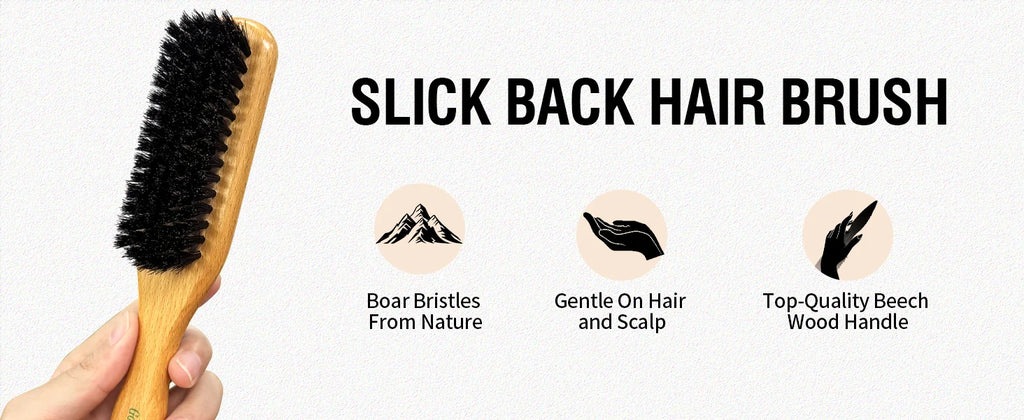 Barra de cera para peluca suave, juego de cepillos para el cabello liso, cera de peinado de larga duración, pomada, cepillo de Control de bordes, doman los pelos de bebé