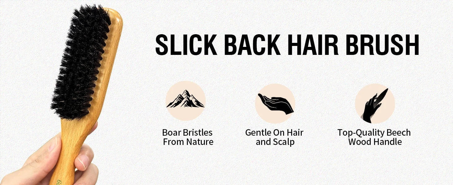 Barra de cera para peluca suave, juego de cepillos para el cabello liso, cera de peinado de larga duración, pomada, cepillo de Control de bordes, doman los pelos de bebé
