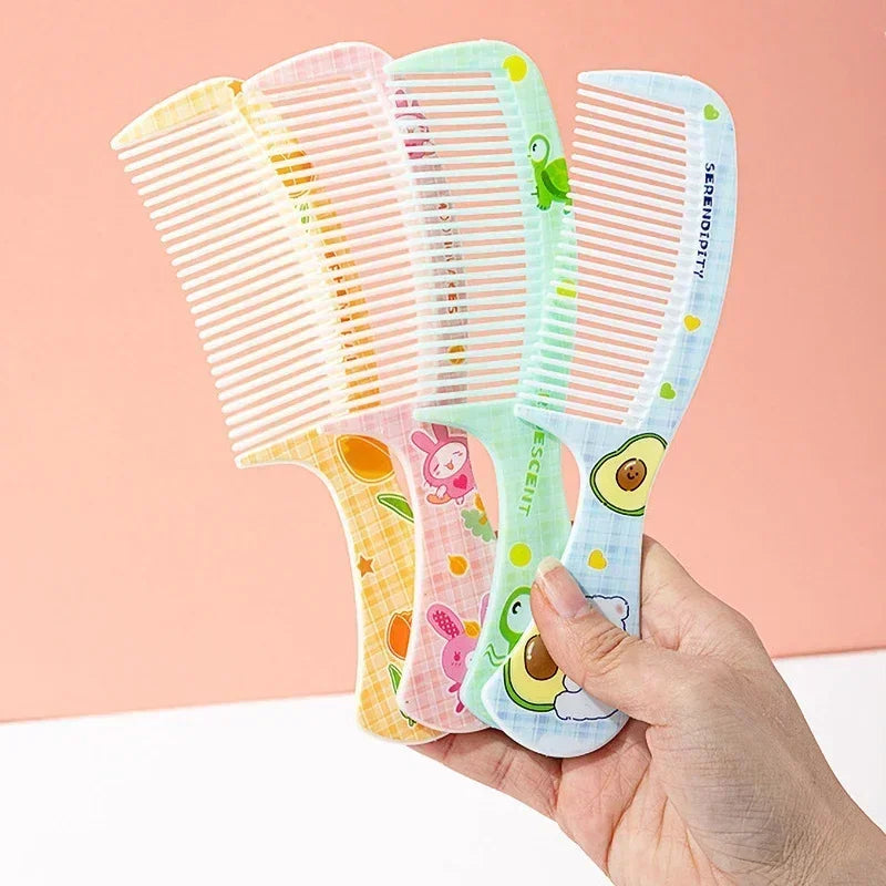 Cepillo de pelo portátil sin enredos para bebé, herramientas para el cuidado de la salud, peines para niños, lindo Conejo, oso, peine para niños, accesorios para niñas