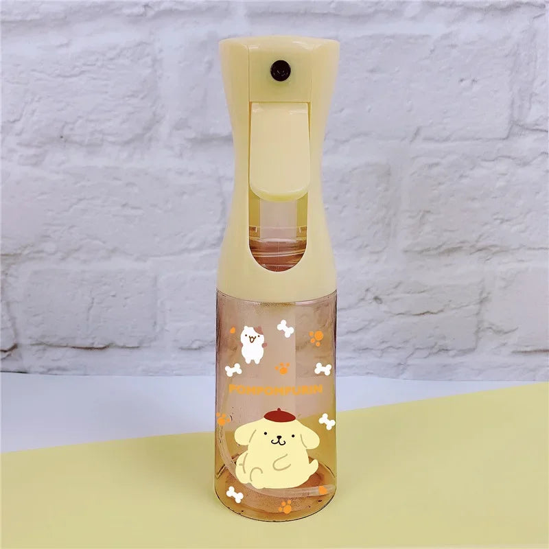 Botella pulverizadora de dibujos animados de Hello Kitty Sanrio, 200ml, bonita melodía Kuromi, gran capacidad, alta presión, pulverizador de hidratación continua, Juguetes