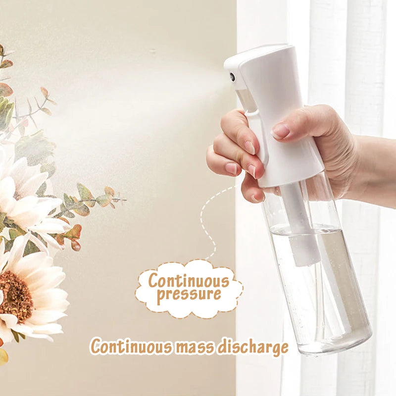 Botella pulverizadora de 200/300ml, lata de agua para plantas de jardín, pulverizador de niebla continuo recargable, herramienta de salón de peluquería de plástico, colores dulces