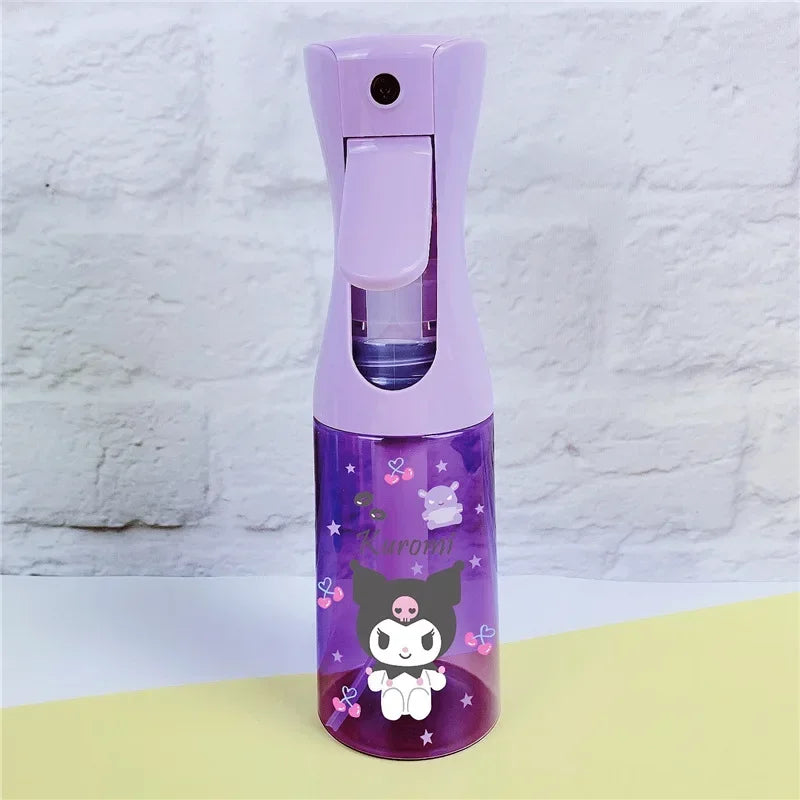 Botella pulverizadora de dibujos animados de Hello Kitty Sanrio, 200ml, bonita melodía Kuromi, gran capacidad, alta presión, pulverizador de hidratación continua, Juguetes