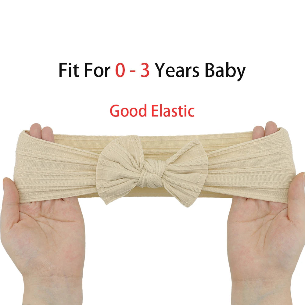 3 unids/set diademas para niña, lote de lazos, diadema para bebé, regalo para recién nacido, bandas elásticas para el cabello, turbante para niños, accesorios para el cabello infantil