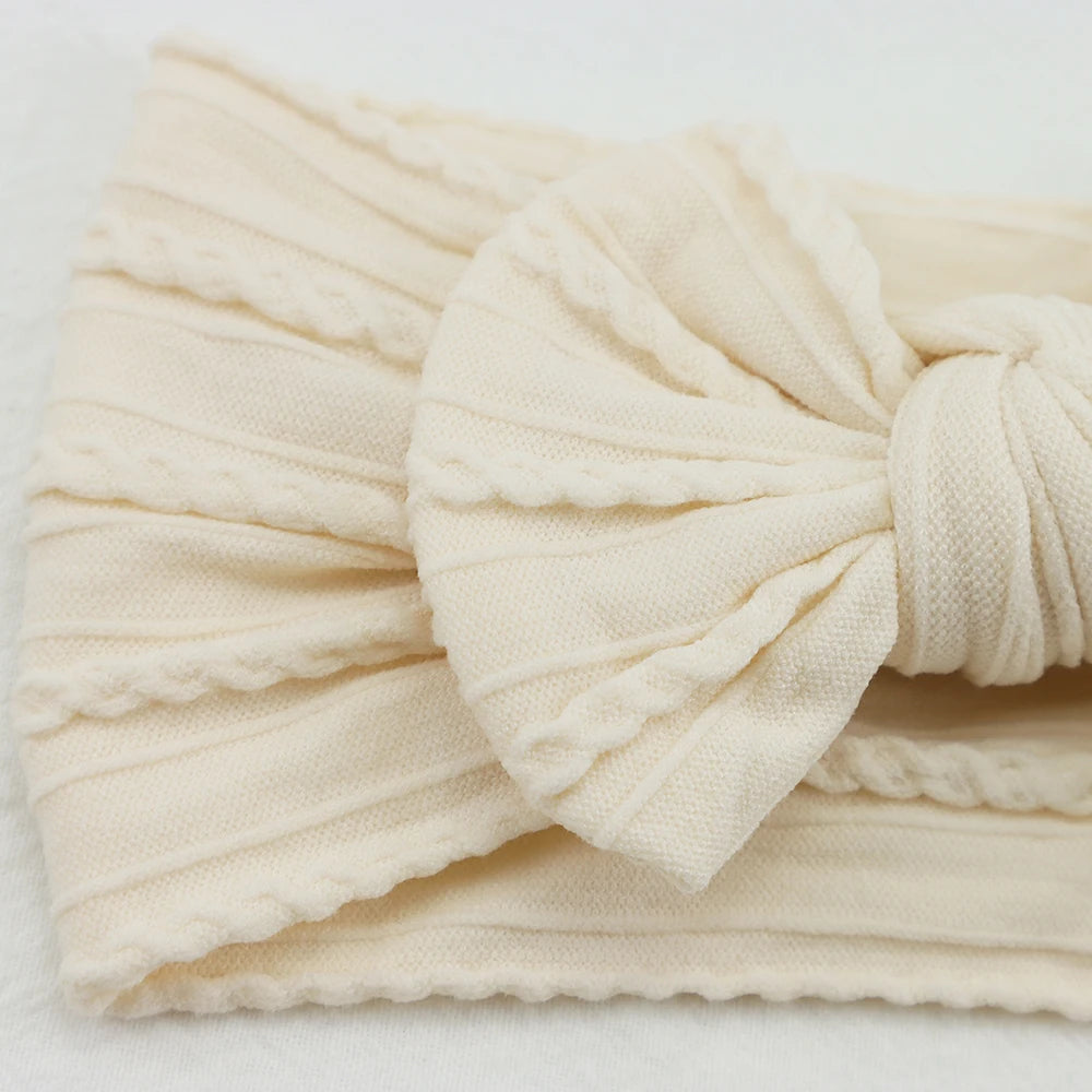 3 unids/set de diademas para bebé, lote de diadema con lazo para niña, gorros para recién nacido, turbante de nailon suave para niños, diademas para niños, accesorios para el cabello