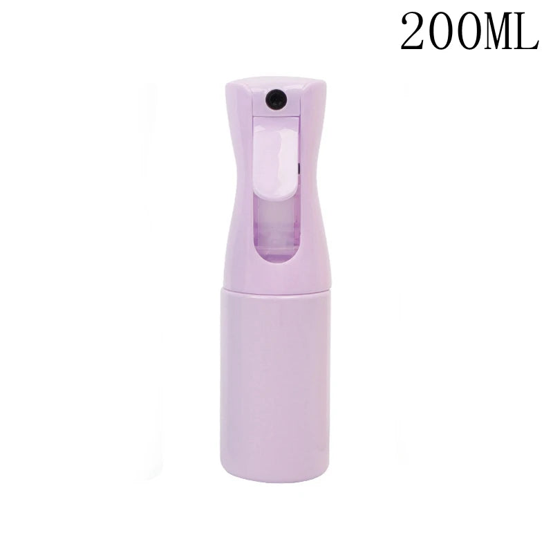 Botella pulverizadora de 200/300ml, lata de agua para plantas de jardín, pulverizador de niebla continuo recargable, herramienta de salón de peluquería de plástico, colores dulces
