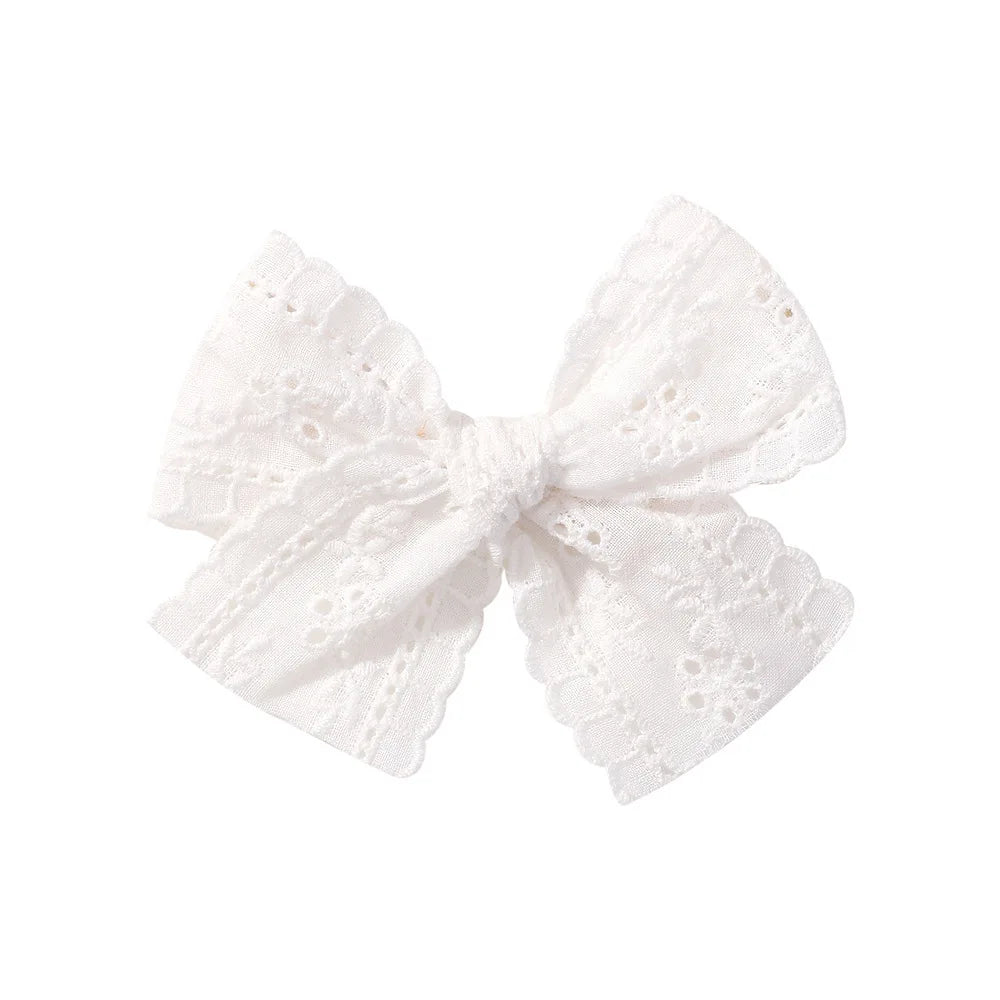 2 unids/set de pinzas para el cabello de bebé para niñas, lazos para el cabello de encaje de algodón, pasador para niños, horquillas completamente envueltas, horquillas para niños pequeños, accesorios para el cabello