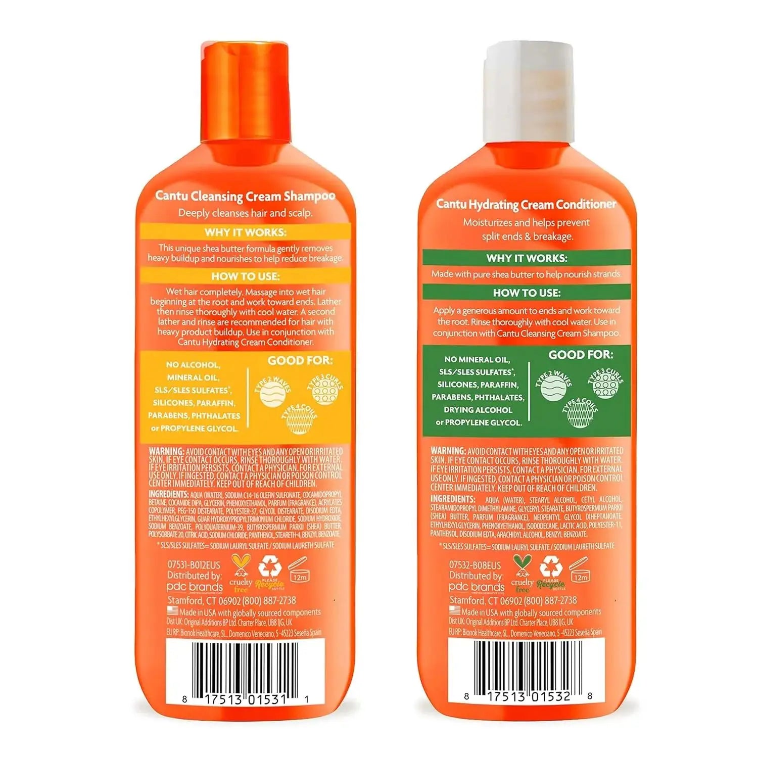 Cantu Edge Control StayGel Champú Acondicionador crema rizadora de Coco para rizos naturales ondas con mantequilla de karité hidratante