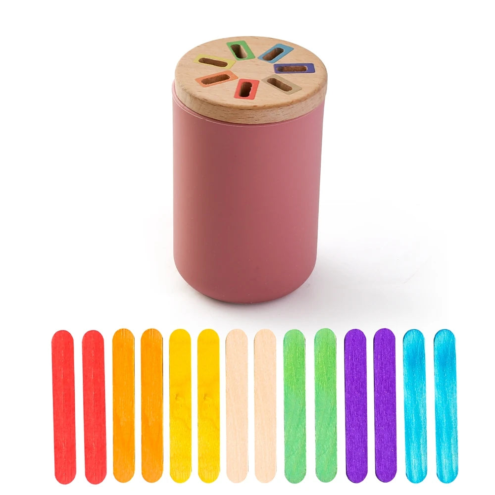 Juguetes Montessori para bebés, juguetes educativos de silicona, juguetes cognitivos, cubo a juego de colores, juguetes para niños pequeños, juego con sensores, juegos para bebés de 2 años