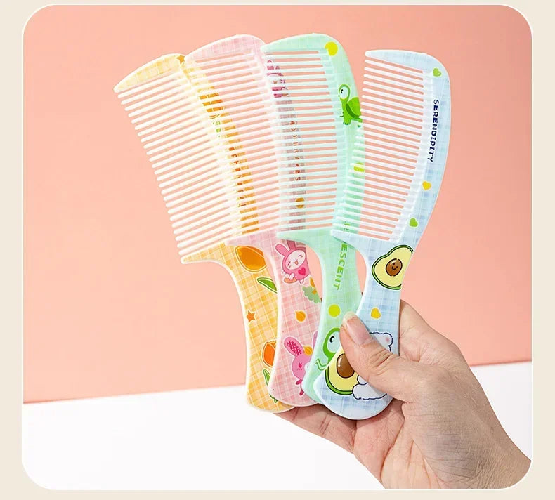 Cepillo de pelo portátil sin enredos para bebé, herramientas para el cuidado de la salud, peines para niños, lindo Conejo, oso, peine para niños, accesorios para niñas
