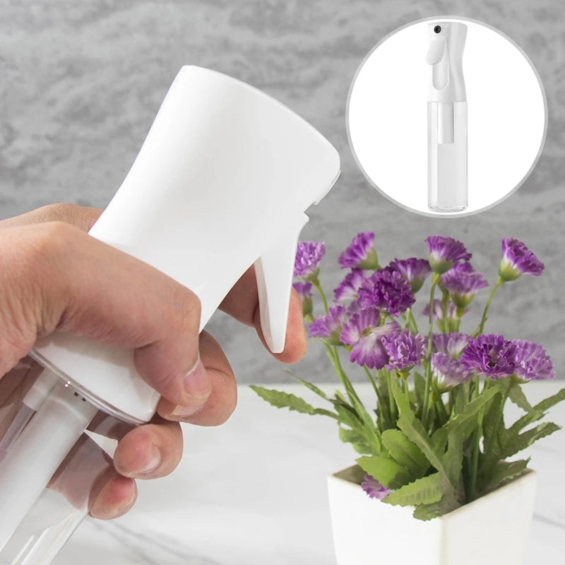 Botella pulverizadora de 200/300ml, lata de agua para plantas de jardín, pulverizador de niebla continuo recargable, herramienta de salón de peluquería de plástico, colores dulces