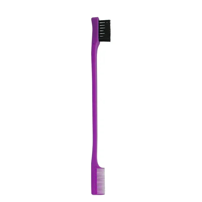 Proveedor de peine de cepillo de borde, cepillo de Control de bordes 3 en 1 de doble cara para peluquería de bebé, cepillos de peine, herramientas de belleza