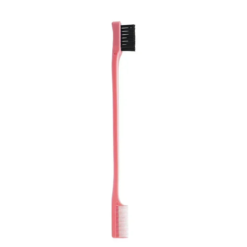 Proveedor de peine de cepillo de borde, cepillo de Control de bordes 3 en 1 de doble cara para peluquería de bebé, cepillos de peine, herramientas de belleza
