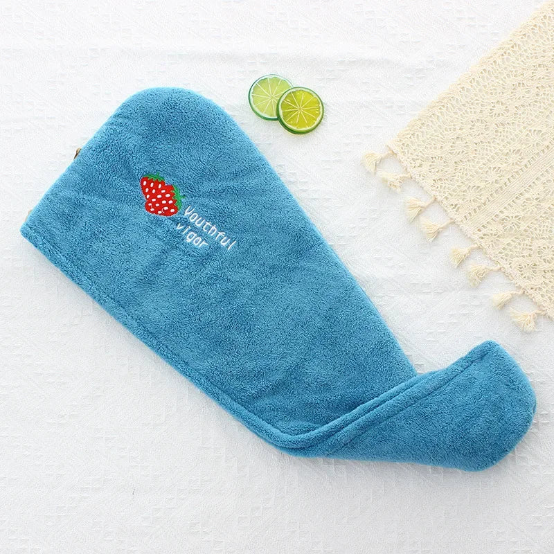 Toalla de secado rápido para el cabello, toallas de microfibra, toalla para el cabello seco Anti Frizz, toallas secas para el cabello de secado rápido para niñas, gorro de ducha de playa