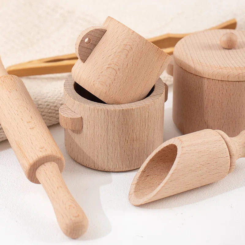 Juego de rompecabezas de iluminación sensorial Montessori, juego de té de cocina simulado, experiencia familiar, educación infantil, juguetes de madera