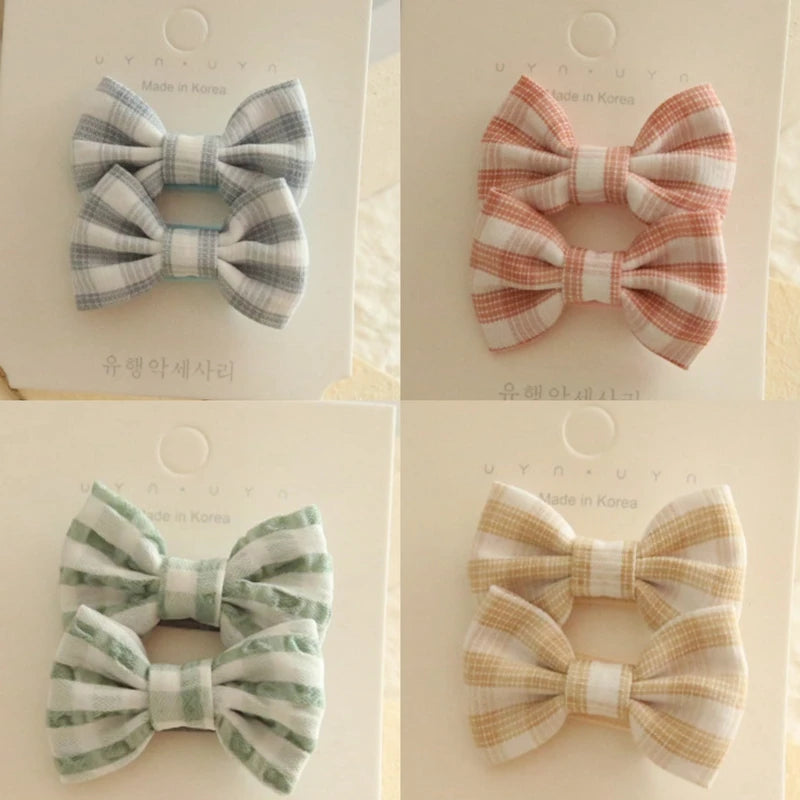 Pinzas para el pelo para niños, tocados hechos a mano, accesorios para el cabello de bebé, lazos de Clip de tela de cobertura completa para niñas