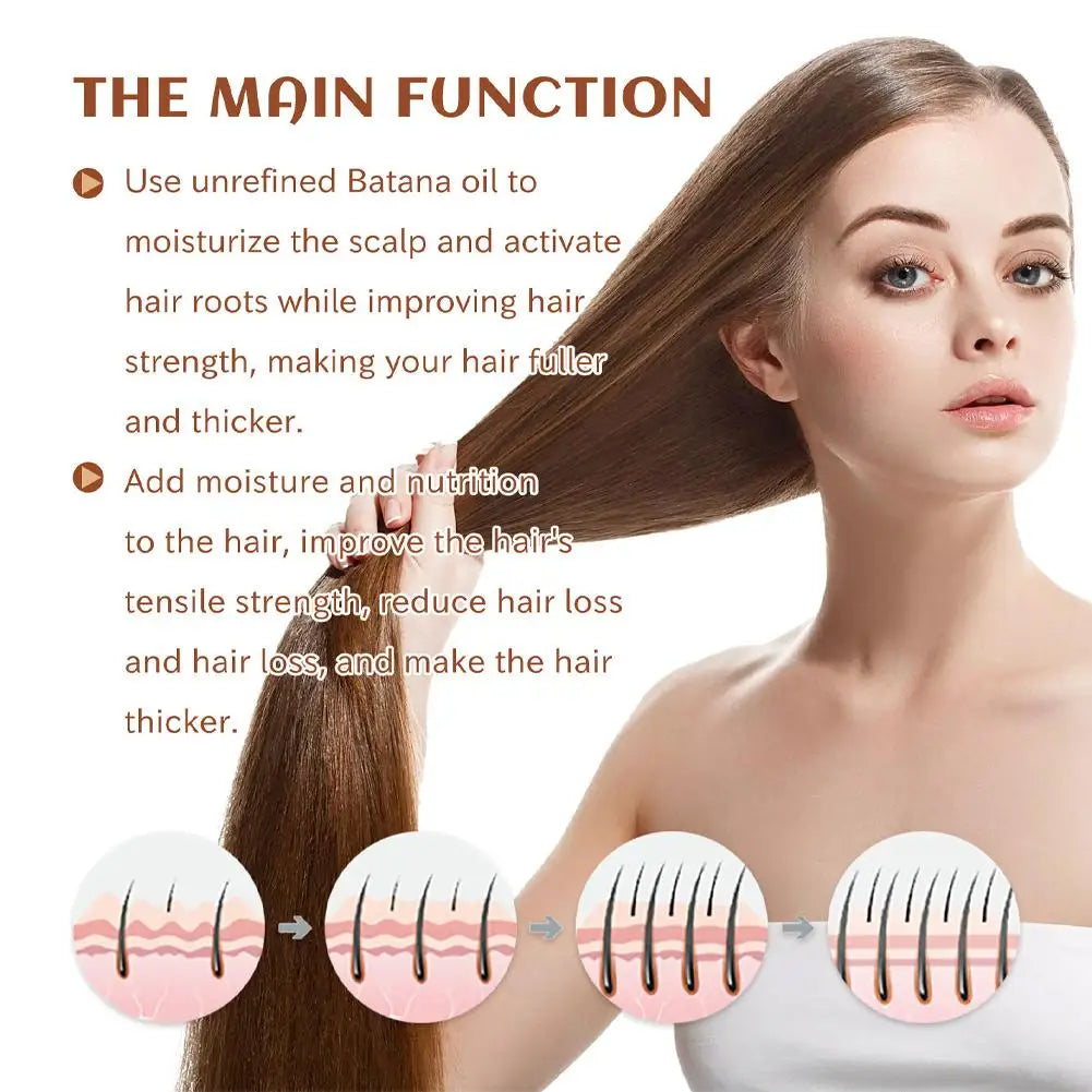 100% aceite de Batana Natural para el tratamiento del cabello, mejora el cabello, suavizante, nutritivo, hidratante, promueve el cuidado del cabello saludable