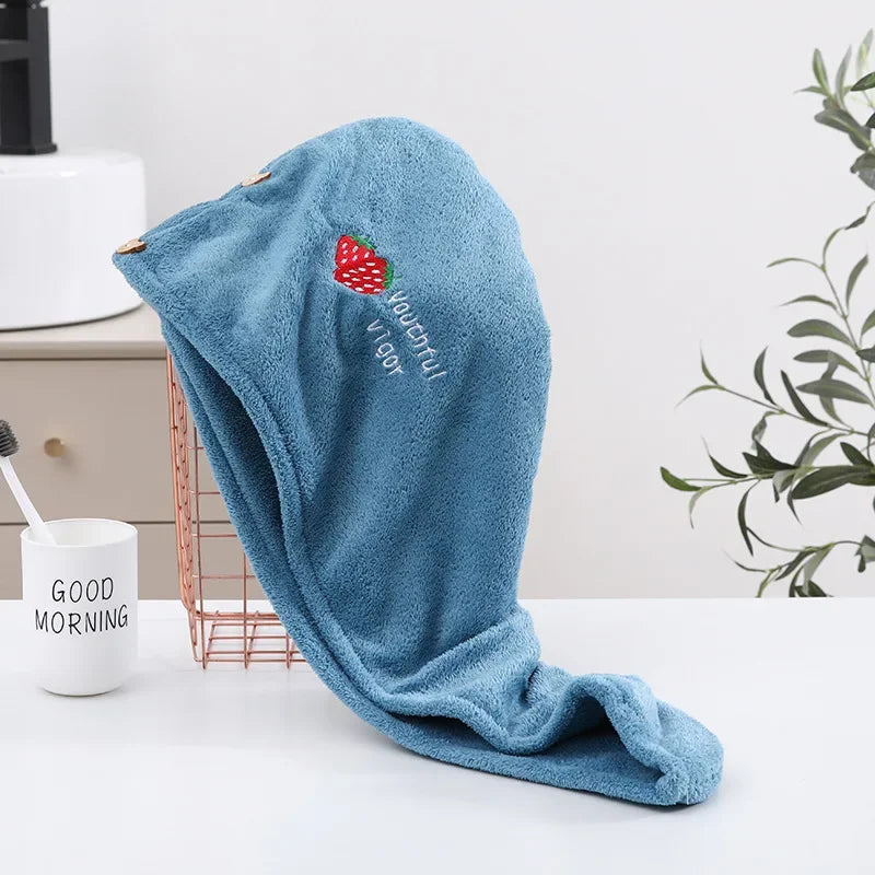 Toalla de secado rápido para el cabello, toallas de microfibra, toalla para el cabello seco Anti Frizz, toallas secas para el cabello de secado rápido para niñas, gorro de ducha de playa