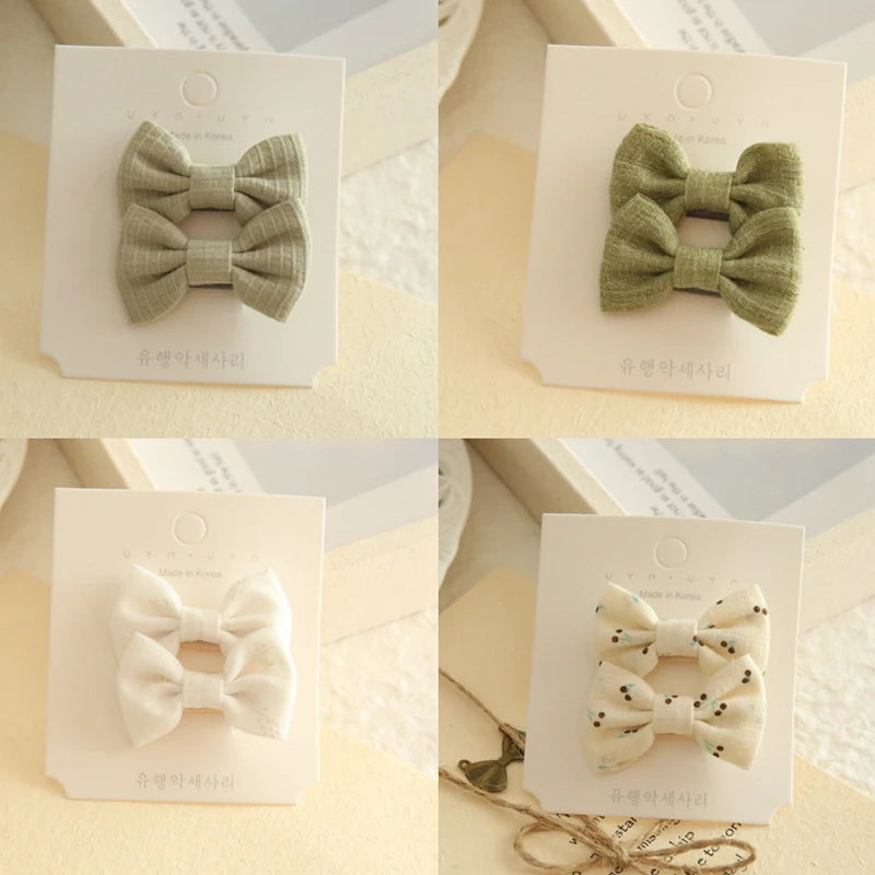 Pinzas para el pelo para niños, tocados hechos a mano, accesorios para el cabello de bebé, lazos de Clip de tela de cobertura completa para niñas