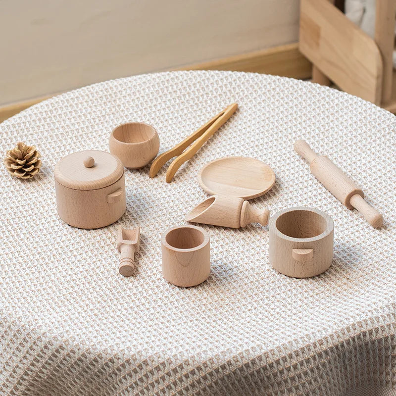 Juego de rompecabezas de iluminación sensorial Montessori, juego de té de cocina simulado, experiencia familiar, educación infantil, juguetes de madera