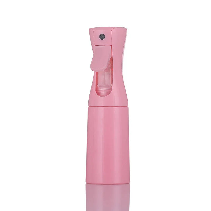 Botella recargable con pulverizador continuo de 200/300/500ml para botella, producto para peinar el cabello rizado, planta, peluquero, botella pulverizadora de niebla fina
