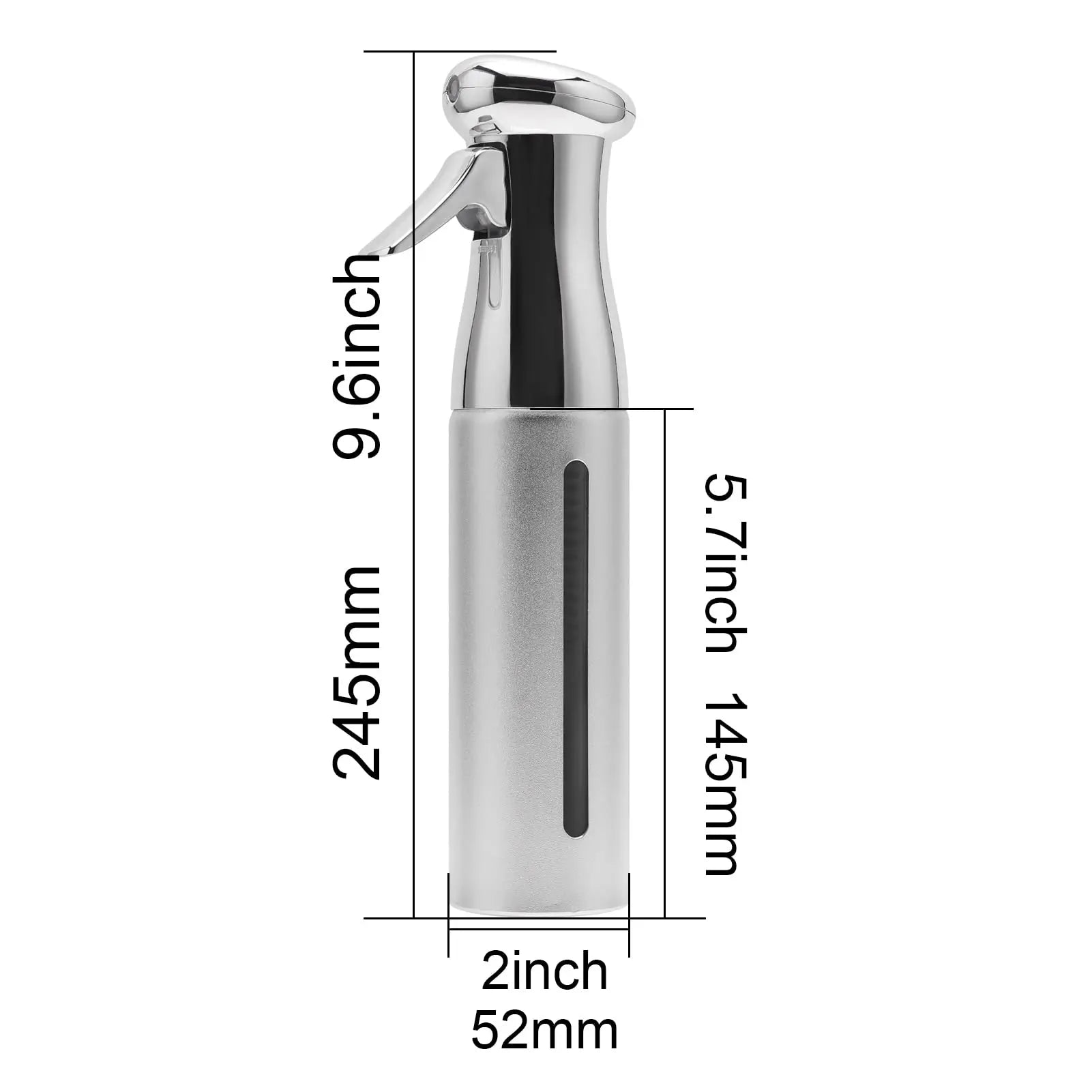 Botella de Spray de salón de 300ML, pulverizador continuo de niebla fina, bote de agua en Aerosol brillante, frasco de belleza para Estilismo