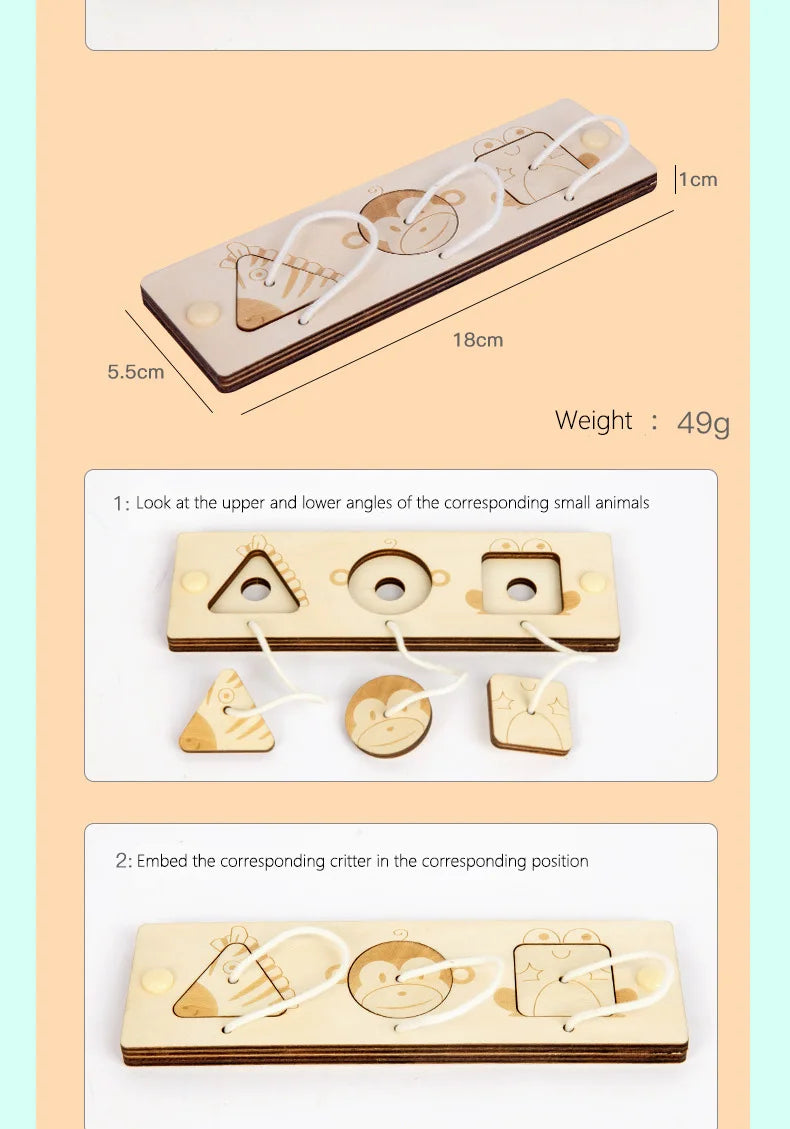 Accesorios de tablero ocupado, pieza de juguete DIY, juguetes de madera, cerraduras de Metal, hebilla de cuero, juegos educativos Montessori, desarrollo intelectual