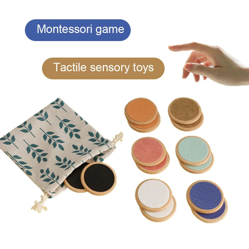 Juguetes sensoriales Montessori para niños, tablero táctil, juego a juego, clasificación táctil, cognición de Color, entrenamiento de memoria, juguetes para niños