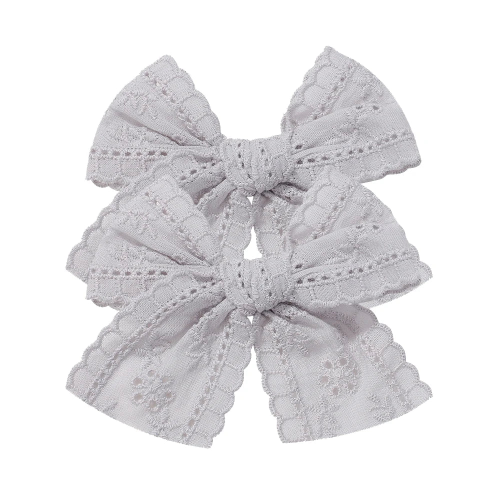 2 unids/set de pinzas para el cabello de bebé para niñas, lazos para el cabello de encaje de algodón, pasador para niños, horquillas completamente envueltas, horquillas para niños pequeños, accesorios para el cabello