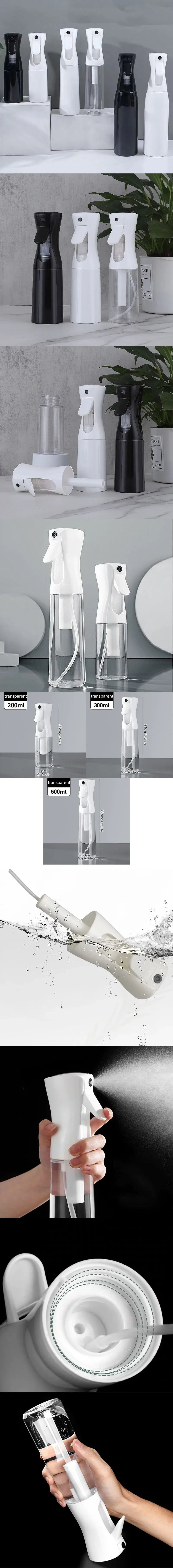 Botellas de pulverización de alta presión de 200/300/500ml, botellas recargables, cuidado continuo, reposición de botella separada, botella de pulverización de niebla con prensa