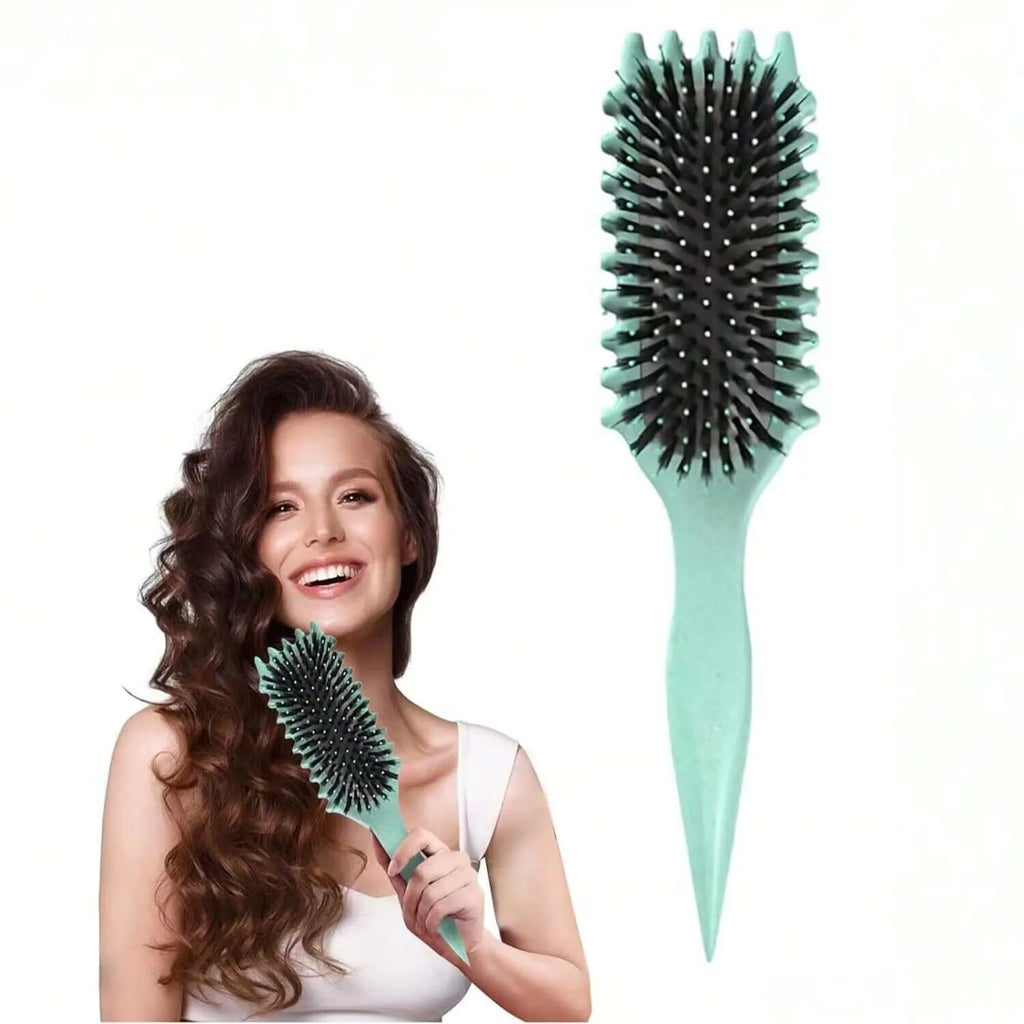 1 Uds. Cepillo de estilismo de definición de cabello rizado, cepillo de pelo para eliminación de arrugas, peine de pelo rizado húmedo enredado, herramienta de estilismo para cabello rizado