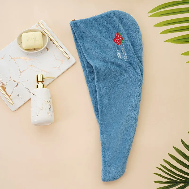 Toalla de secado rápido para el cabello, toallas de microfibra, toalla para el cabello seco Anti Frizz, toallas secas para el cabello de secado rápido para niñas, gorro de ducha de playa