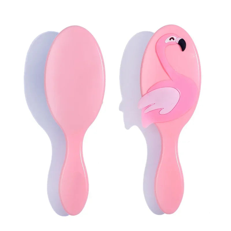Peine de Color caramelo para niña y mujer, cepillo de masaje del cuero cabelludo, cepillo de desenredar rizado húmedo, cepillo de pelo rosa para bebé