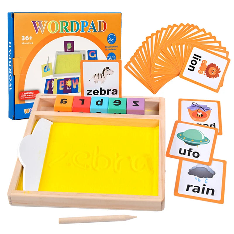 Juguetes Montessori de entrenamiento de Motor fino para niños, caja de arena de madera con aprendizaje abierto parroquial, juego de juegos sensoriales controlados con bolígrafo