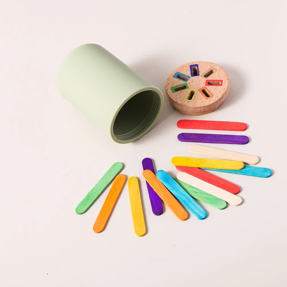Juguetes Montessori para bebés, juguetes educativos de silicona, juguetes cognitivos, cubo a juego de colores, juguetes para niños pequeños, juego con sensores, juegos para bebés de 2 años