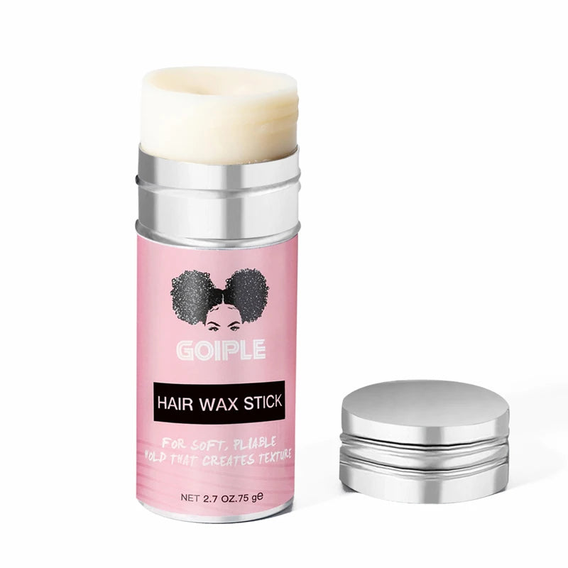 Barra de cera para peluca suave, juego de cepillos para el cabello liso, cera de peinado de larga duración, pomada, cepillo de Control de bordes, doman los pelos de bebé